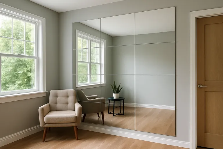 Budgetvriendelijke oplossingen voor grote spiegelwanden