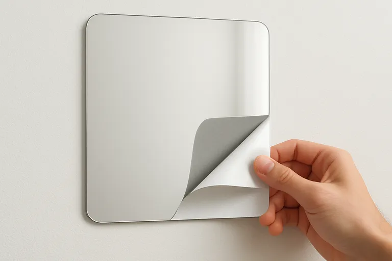 Wat is een zelfklevende spiegel?